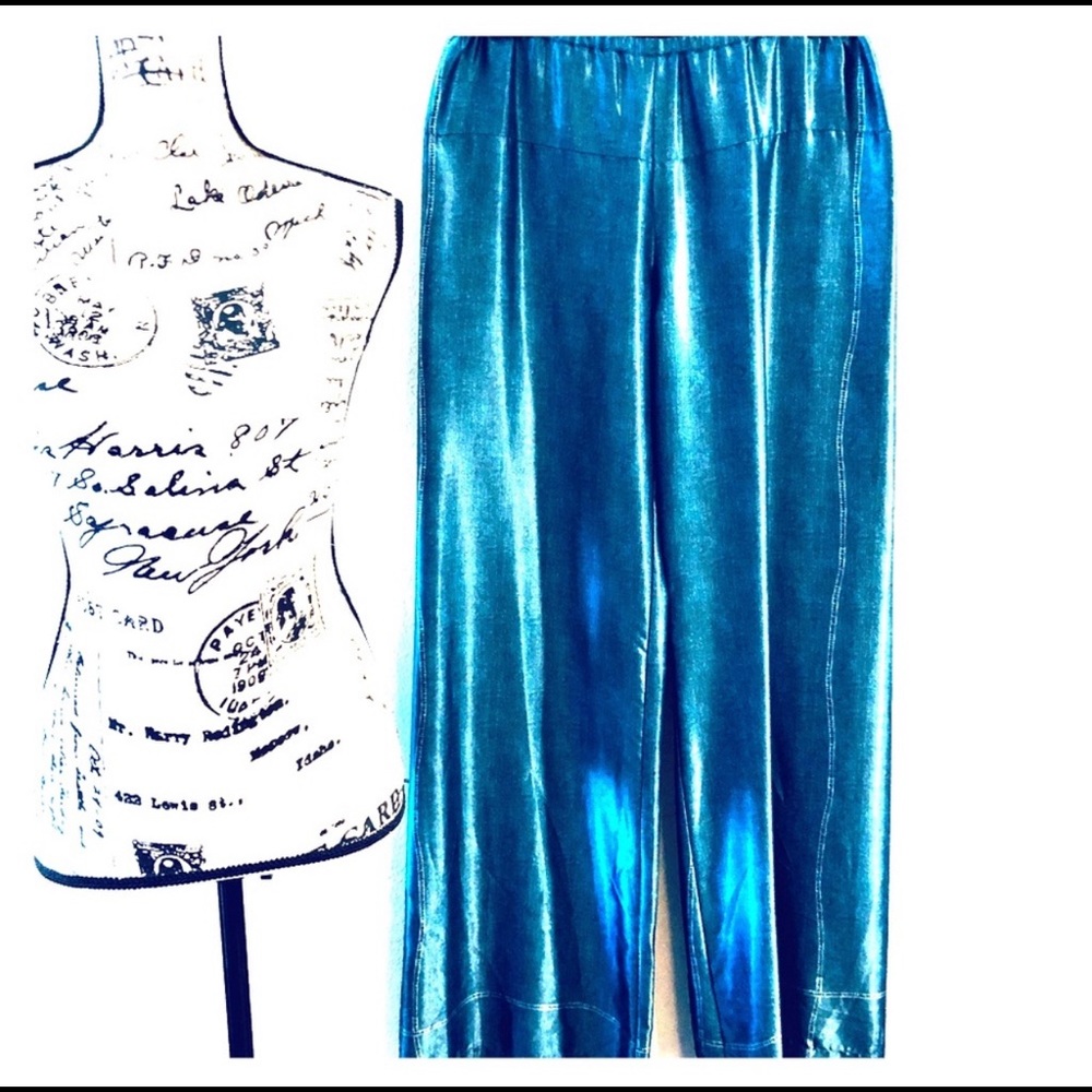 Clover Canyon Blue Wide Leg Pants